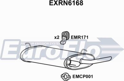 EuroFlo EXRN6168 - Silenziatore posteriore autozon.pro