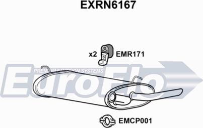 EuroFlo EXRN6167 - Silenziatore posteriore autozon.pro