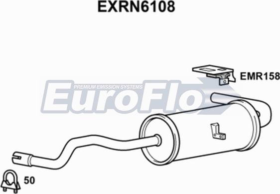 EuroFlo EXRN6108 - Silenziatore posteriore autozon.pro