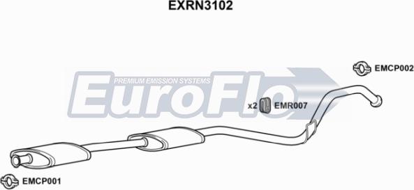 EuroFlo EXRN3102 - Silenziatore centrale autozon.pro