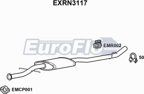 EuroFlo EXRN3117 - Silenziatore centrale autozon.pro