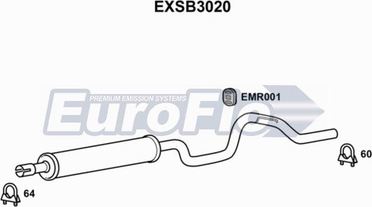 EuroFlo EXSB3020 - Silenziatore centrale autozon.pro