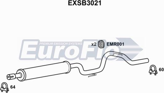 EuroFlo EXSB3021 - Silenziatore centrale autozon.pro