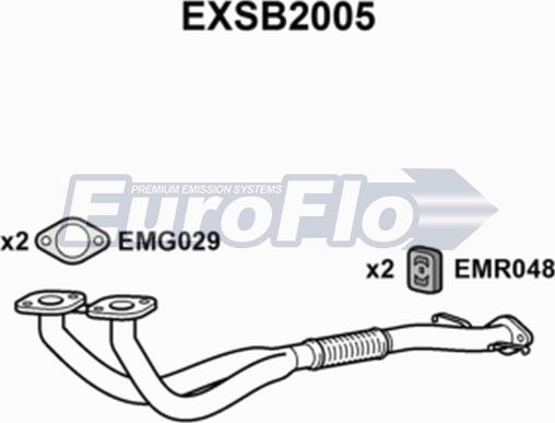 EuroFlo EXSB2005 - Tubo gas scarico autozon.pro