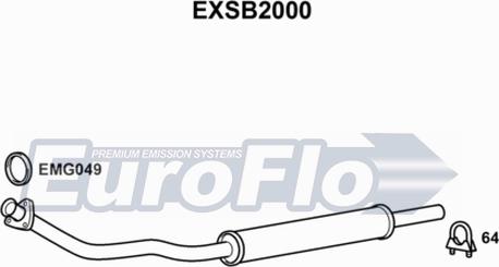 EuroFlo EXSB2000 - Tubo gas scarico autozon.pro