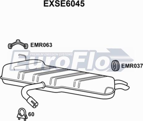 EuroFlo EXSE6045 - Silenziatore posteriore autozon.pro