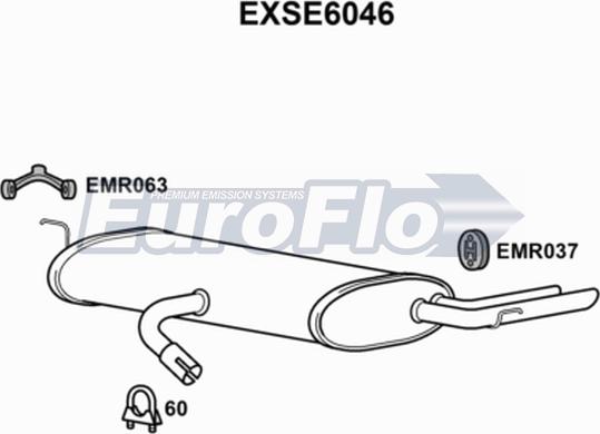 EuroFlo EXSE6046 - Silenziatore posteriore autozon.pro