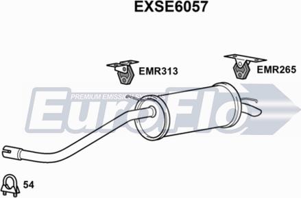 EuroFlo EXSE6057 - Silenziatore posteriore autozon.pro