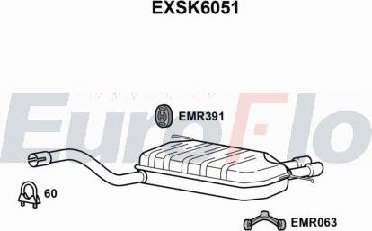 EuroFlo EXSK6051 - Silenziatore centrale autozon.pro