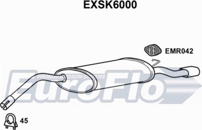 EuroFlo EXSK6000 - Silenziatore posteriore autozon.pro