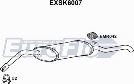 EuroFlo EXSK6007 - Silenziatore posteriore autozon.pro