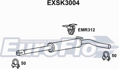 EuroFlo EXSK3004 - Silenziatore centrale autozon.pro