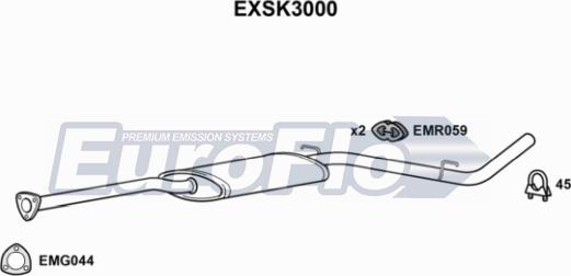 EuroFlo EXSK3000 - Silenziatore centrale autozon.pro