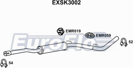 EuroFlo EXSK3002 - Silenziatore centrale autozon.pro