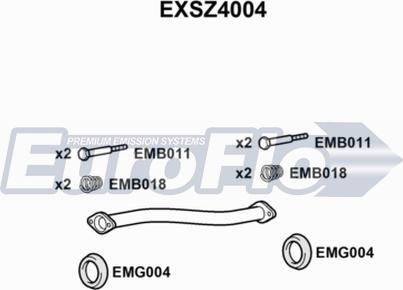 EuroFlo EXSZ4004 - Tubo gas scarico autozon.pro