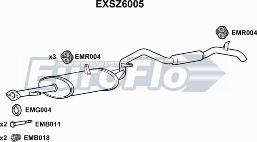 EuroFlo EXSZ6005 - Silenziatore posteriore autozon.pro