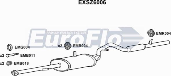 EuroFlo EXSZ6006 - Silenziatore posteriore autozon.pro