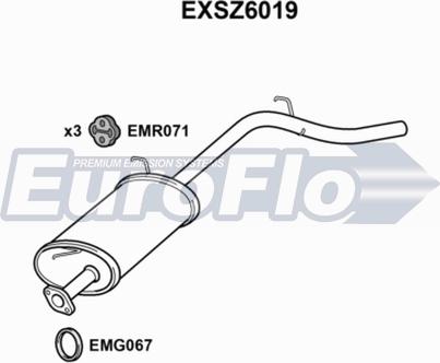 EuroFlo EXSZ6019 - Silenziatore posteriore autozon.pro