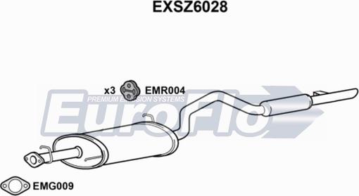 EuroFlo EXSZ6028 - Silenziatore posteriore autozon.pro