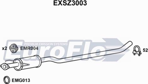 EuroFlo EXSZ3003 - Silenziatore centrale autozon.pro