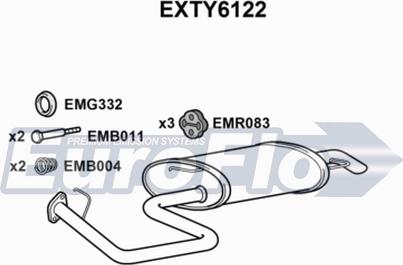 EuroFlo EXTY6122 - Silenziatore posteriore autozon.pro