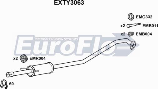 EuroFlo EXTY3063 - Silenziatore centrale autozon.pro