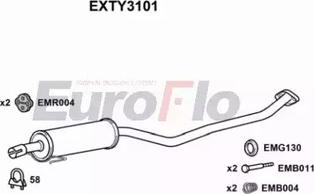 EuroFlo EXTY3101 - Silenziatore centrale autozon.pro