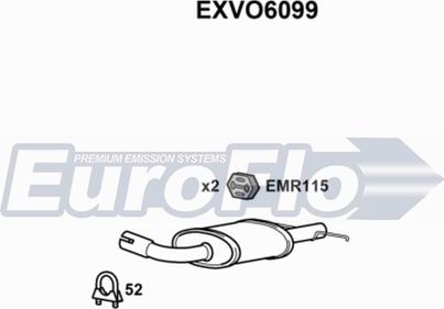 EuroFlo EXVO6099 - Silenziatore posteriore autozon.pro