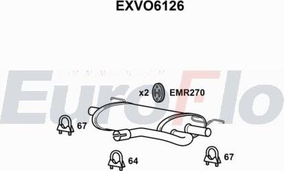 EuroFlo EXVO6126 - Silenziatore posteriore autozon.pro