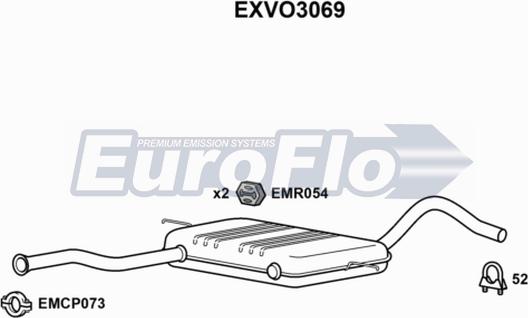 EuroFlo EXVO3069 - Silenziatore centrale autozon.pro