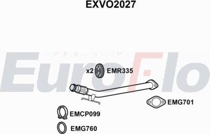 EuroFlo EXVO2027 - Tubo gas scarico autozon.pro