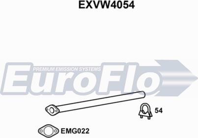 EuroFlo EXVW4054 - Tubo gas scarico autozon.pro