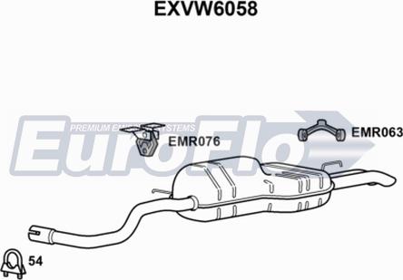 EuroFlo EXVW6058 - Silenziatore posteriore autozon.pro