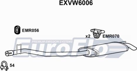 EuroFlo EXVW6006 - Silenziatore posteriore autozon.pro