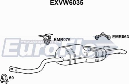 EuroFlo EXVW6035 - Silenziatore posteriore autozon.pro