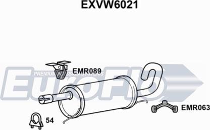 EuroFlo EXVW6021 - Silenziatore posteriore autozon.pro