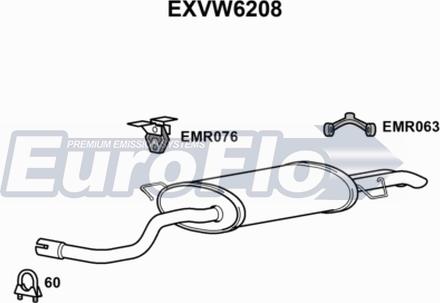 EuroFlo EXVW6208 - Silenziatore posteriore autozon.pro