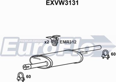 EuroFlo EXVW3131 - Silenziatore centrale autozon.pro