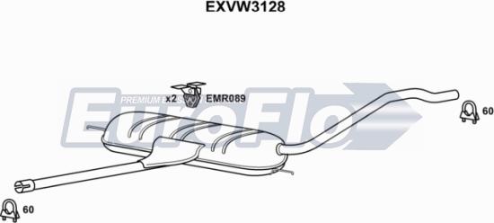 EuroFlo EXVW3128 - Silenziatore centrale autozon.pro