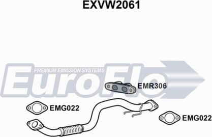 EuroFlo EXVW2061 - Tubo gas scarico autozon.pro