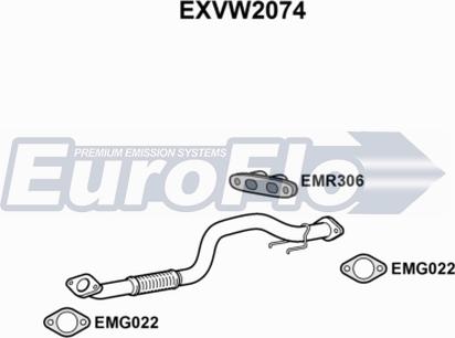 EuroFlo EXVW2074 - Tubo gas scarico autozon.pro