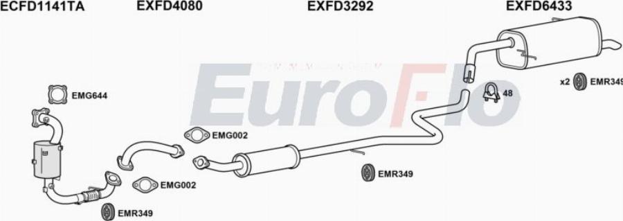 EuroFlo FDECSP10 3005B - Impianto gas scarico autozon.pro