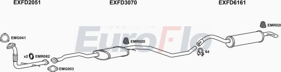 EuroFlo FDESC18D 3022A00 - Impianto gas scarico autozon.pro