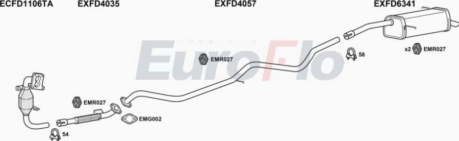 EuroFlo FDFIE16D 7008A00 - Impianto gas scarico autozon.pro