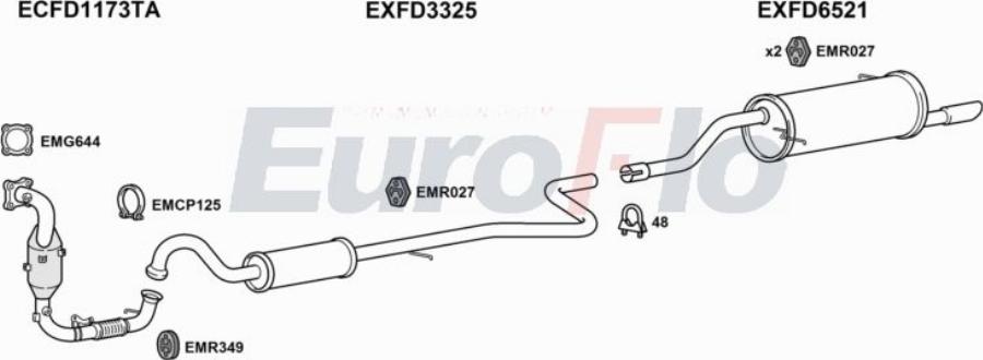 EuroFlo FDFIE10 1028C - Impianto gas scarico autozon.pro