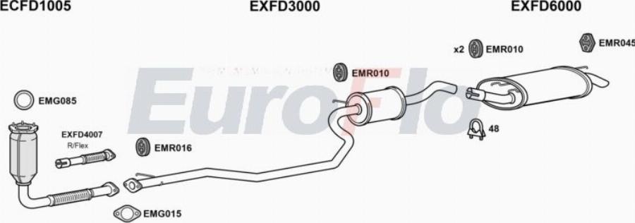 EuroFlo FDFIE12 1001A00 - Impianto gas scarico autozon.pro