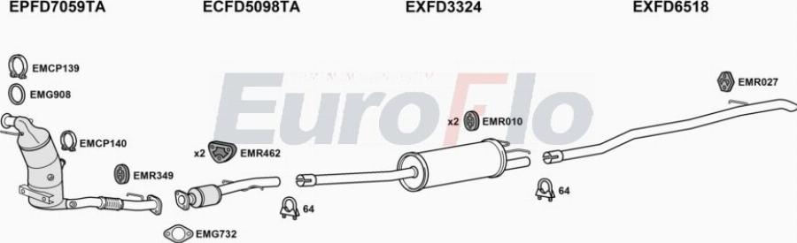 EuroFlo FDTOCU20D 6004C - Impianto gas scarico autozon.pro