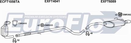 EuroFlo FT50013D 1001C - Impianto gas scarico autozon.pro