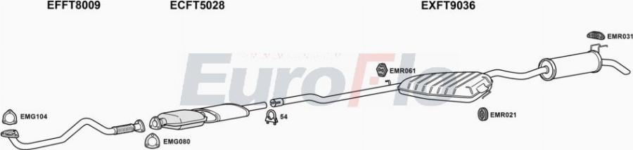 EuroFlo FTBRAV19D 1004A00 - Impianto gas scarico autozon.pro