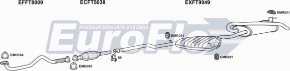 EuroFlo FTBRAV19D 1004B - Impianto gas scarico autozon.pro